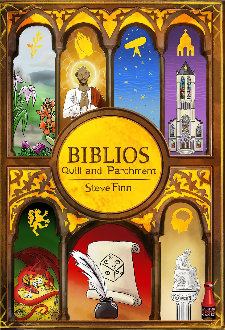 Biblios Quill and Parchment (Standard Edition) Board Game Nexus