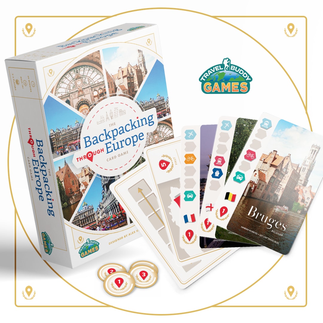 The Backpacking through Europe Card Game Board Game Nexus